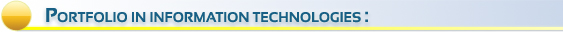Portfolio en technnologies de l'information