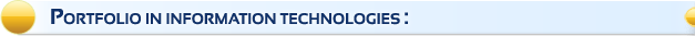 Portfolio en technnologies de l'information